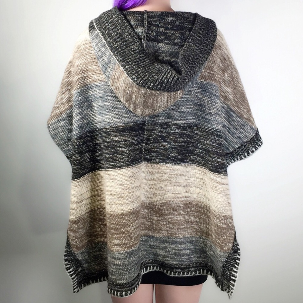 Free People Cozy Earth-Tone Hooded Sweater - Picture 3 of 6